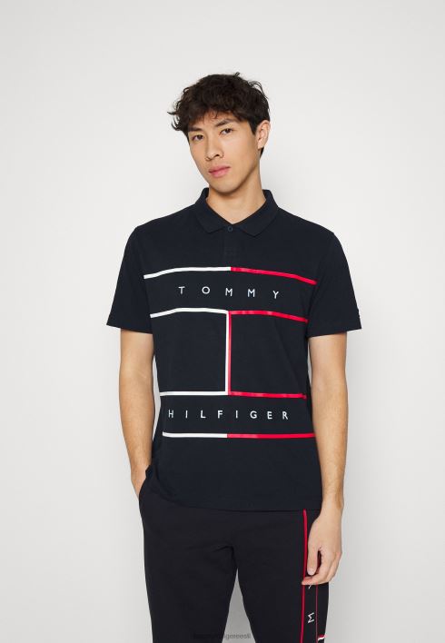 suure lipuga polosärk RJV625827 kõrbe taevas Tommy Hilfiger