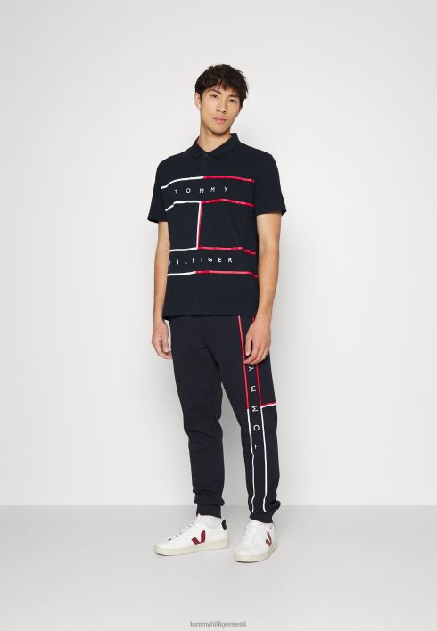 suure lipuga polosärk RJV625827 kõrbe taevas Tommy Hilfiger