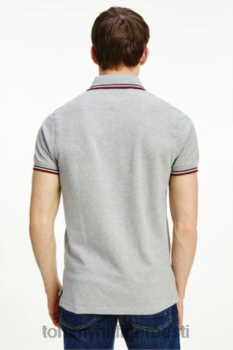 valge otstega õhuke polosärk RJV623121 hall Tommy Hilfiger