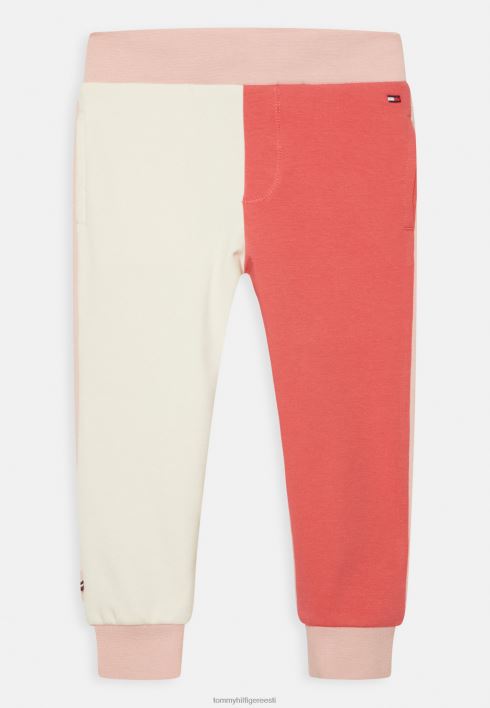 beebilogoga värviblokkpüksid RJV626313 impeeriumi roosa värviplokk Tommy Hilfiger