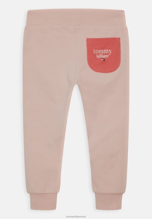 beebilogoga värviblokkpüksid RJV626313 impeeriumi roosa värviplokk Tommy Hilfiger