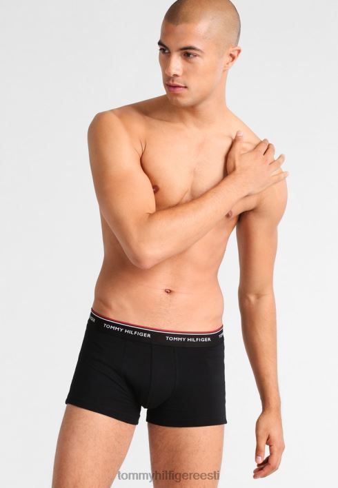 esmaklassilised esmaklassilised madala kõrgusega puusapagasiruumi 3 komplektiga püksid RJV627224 must Tommy Hilfiger