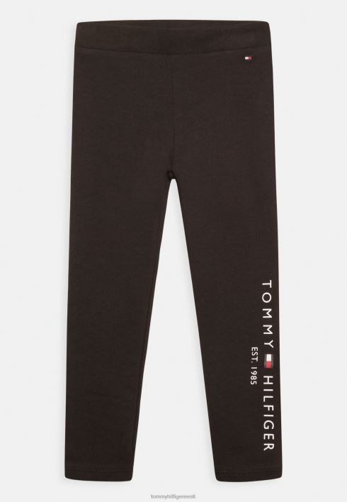 hädavajalikud säärised püksid RJV625409 must Tommy Hilfiger