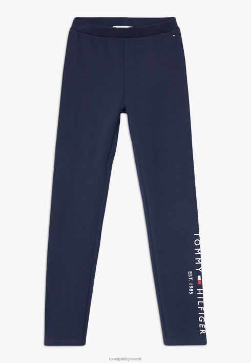 hädavajalikud säärised püksid RJV628812 sinine Tommy Hilfiger