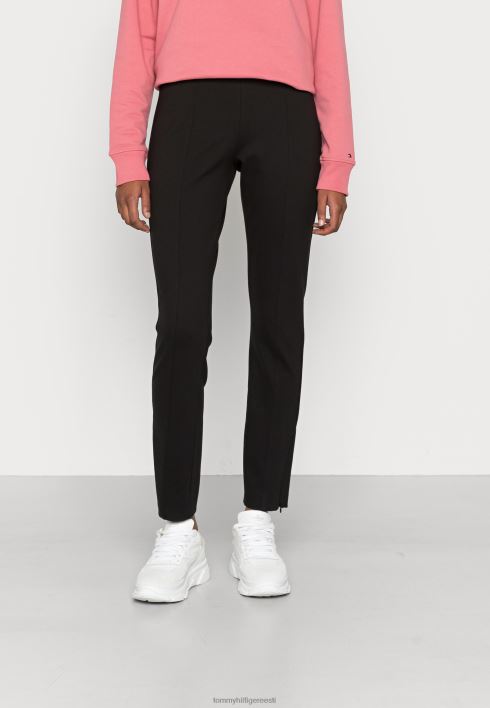 milano lõhikuga püksid RJV624214 must Tommy Hilfiger