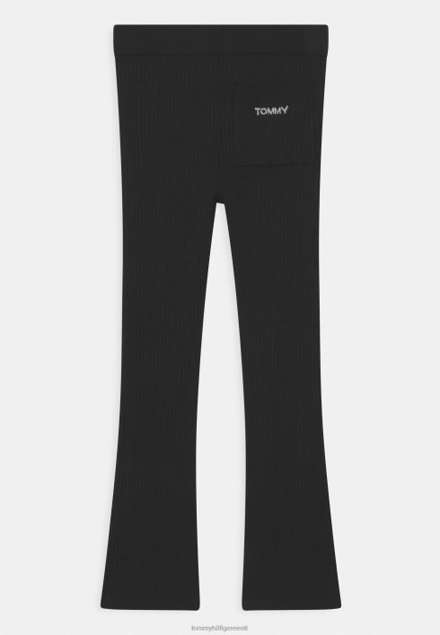 püksid püksid RJV628507 must Tommy Hilfiger