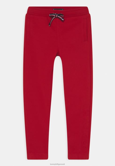 reljeefsed püksid RJV628448 sügav karmiinpunane Tommy Hilfiger