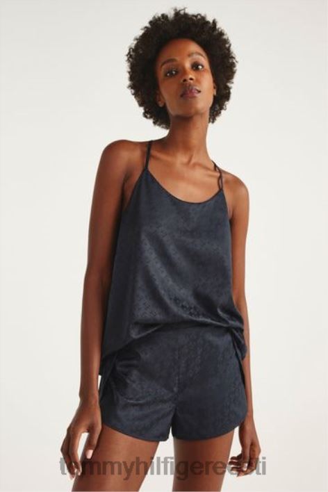 satiinist pidžaama komplekt RJV623368 sinine Tommy Hilfiger
