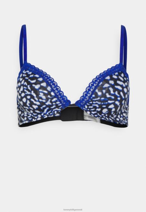 demi rinnahoidja prindiga traadiga rinnahoidja RJV627029 sinine Tommy Hilfiger