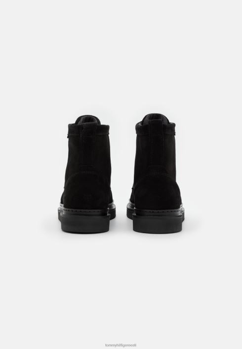 klambriga nööriga poolsaapad RJV625092 must Tommy Hilfiger