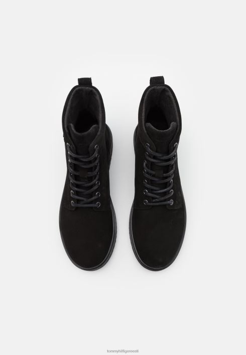 klambriga nööriga poolsaapad RJV625092 must Tommy Hilfiger