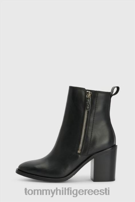 lukuga kõrge kontsaga saapad RJV623640 must Tommy Hilfiger