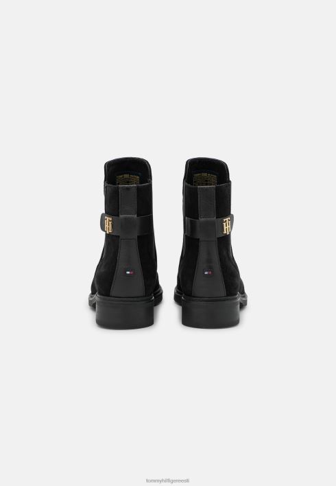 mündiga lamedad klassikalised poolsaapad RJV623866 must Tommy Hilfiger
