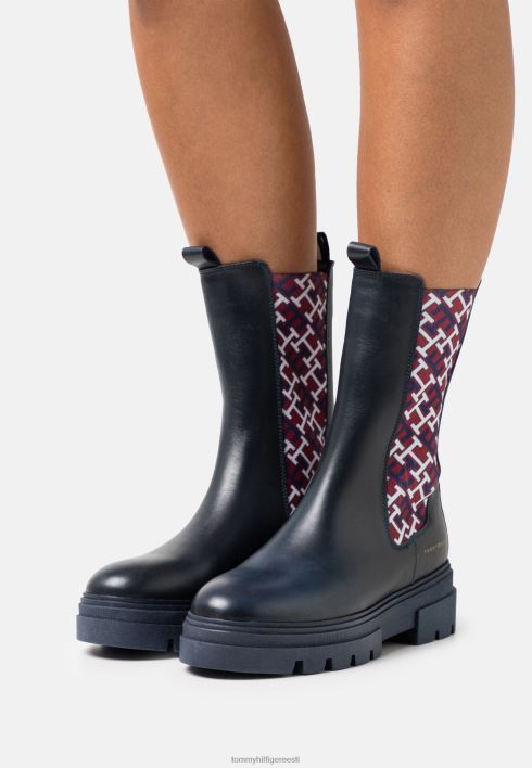 monogramm chelsea saapaplatvormiga saapad RJV624567 kõrbe taevas Tommy Hilfiger