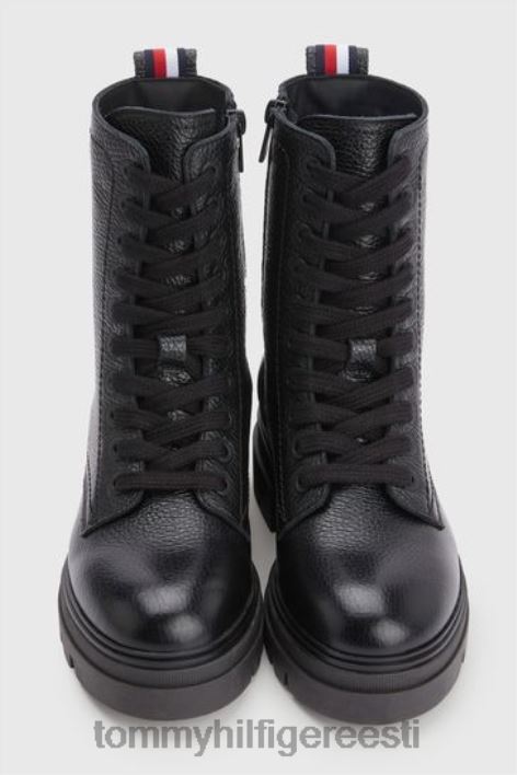 monokromaatilised nöörsaapad RJV623488 must Tommy Hilfiger