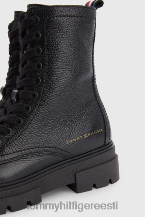 monokromaatilised nöörsaapad RJV623488 must Tommy Hilfiger