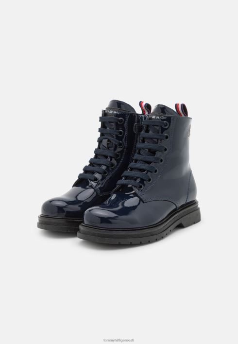 nööriga poolsaapad RJV626222 sinine Tommy Hilfiger