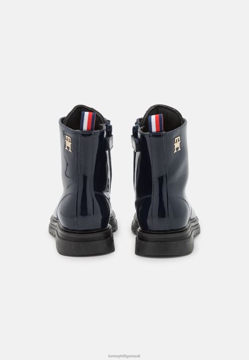 nööriga poolsaapad RJV626222 sinine Tommy Hilfiger