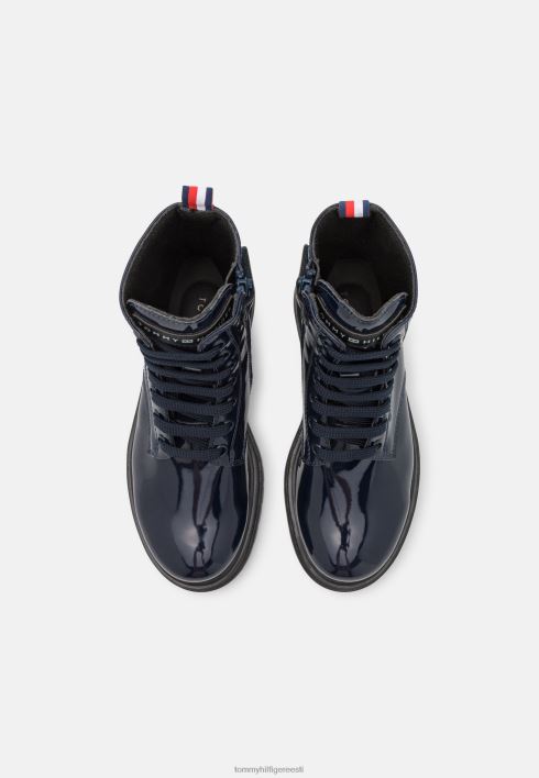 nööriga poolsaapad RJV626222 sinine Tommy Hilfiger