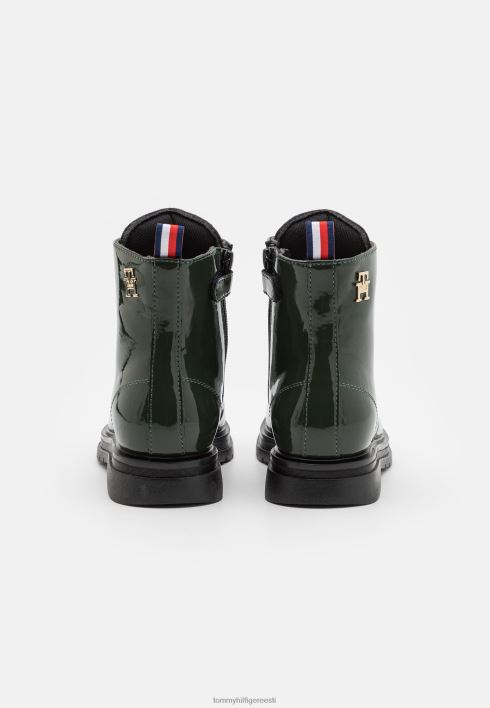 nööriga poolsaapad RJV626381 roheline Tommy Hilfiger