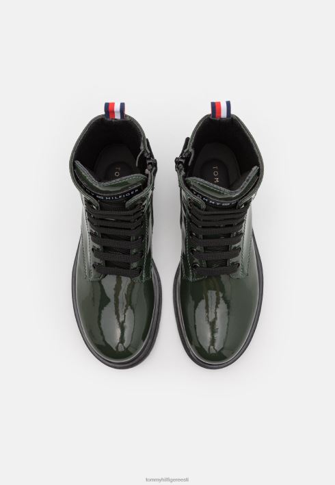 nööriga poolsaapad RJV626381 roheline Tommy Hilfiger