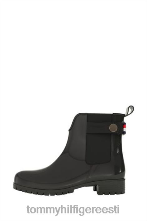 pahkluu vihmasaapad RJV623610 must Tommy Hilfiger