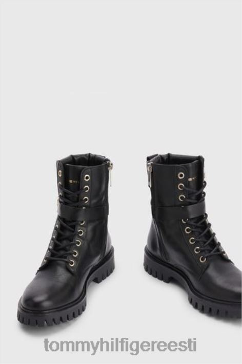 pandlaga nöörsaapad RJV623479 must Tommy Hilfiger