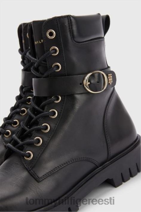 pandlaga nöörsaapad RJV623479 must Tommy Hilfiger