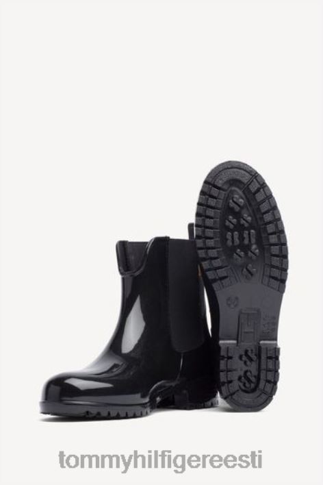 patentpandlaga saapad RJV623441 must Tommy Hilfiger