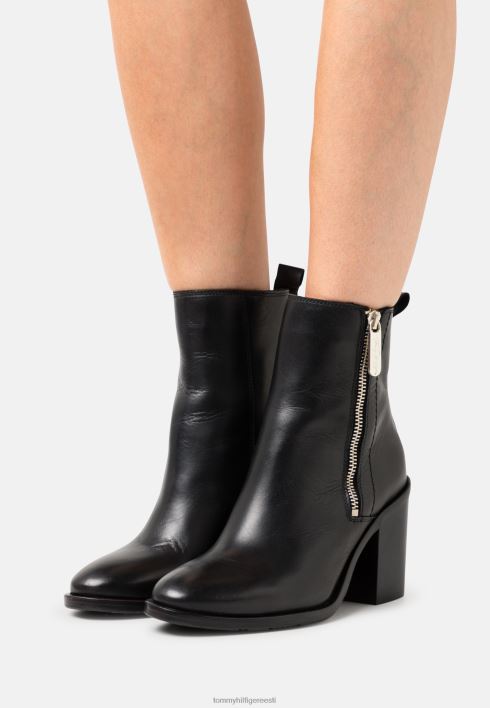 tõmblukuga klassikalised poolsaapad RJV625113 must Tommy Hilfiger