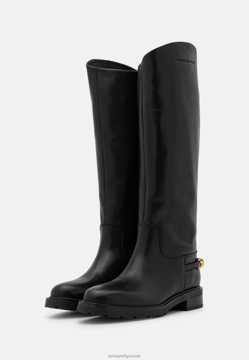 väänata lamedad pikasaapad RJV624090 must Tommy Hilfiger