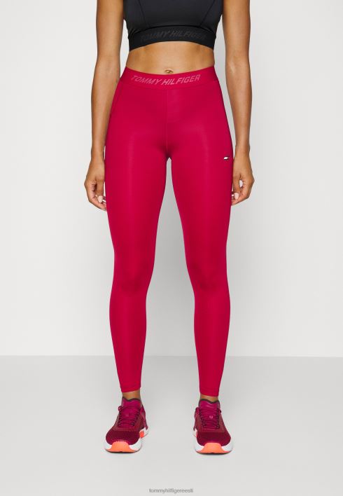 tonaalne lint südamikuga säärised RJV626521 kuninglik marja Tommy Hilfiger