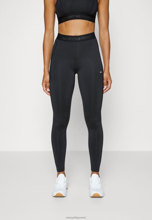 tonaalne lint südamikuga säärised RJV626569 must Tommy Hilfiger