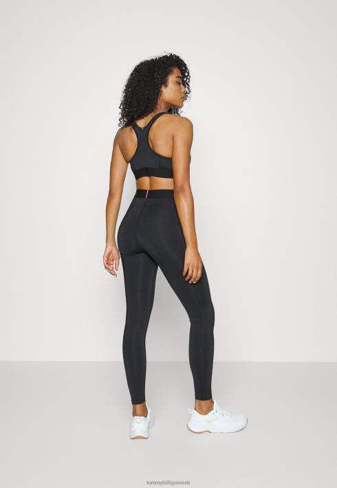 tonaalne lint südamikuga säärised RJV626569 must Tommy Hilfiger