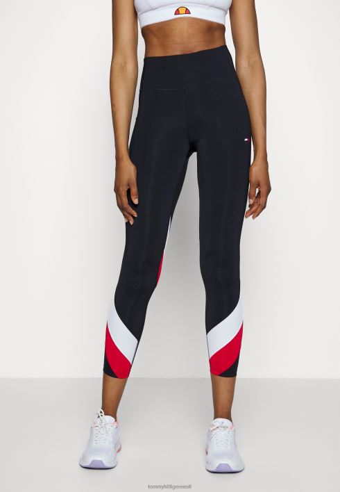 värvi plokkpüksid RJV628815 kõrbetaevas / esmane punane Tommy Hilfiger