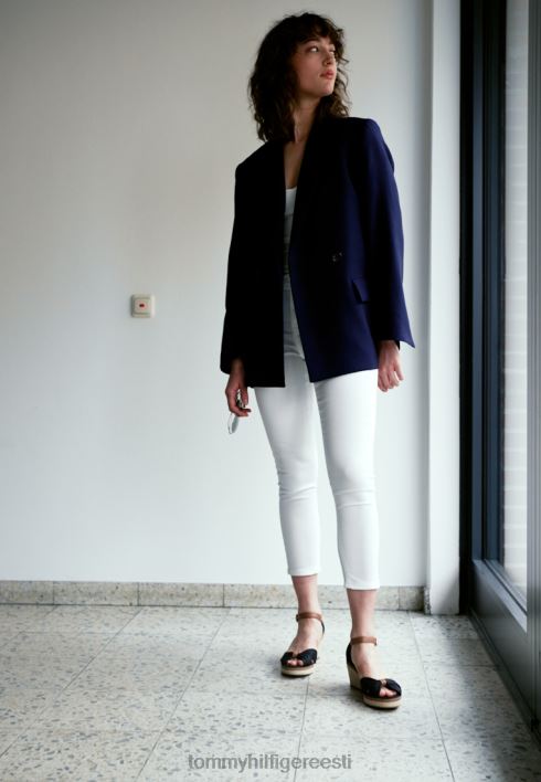 Ikoonilised elba platvormiga sandaalid RJV625570 must Tommy Hilfiger