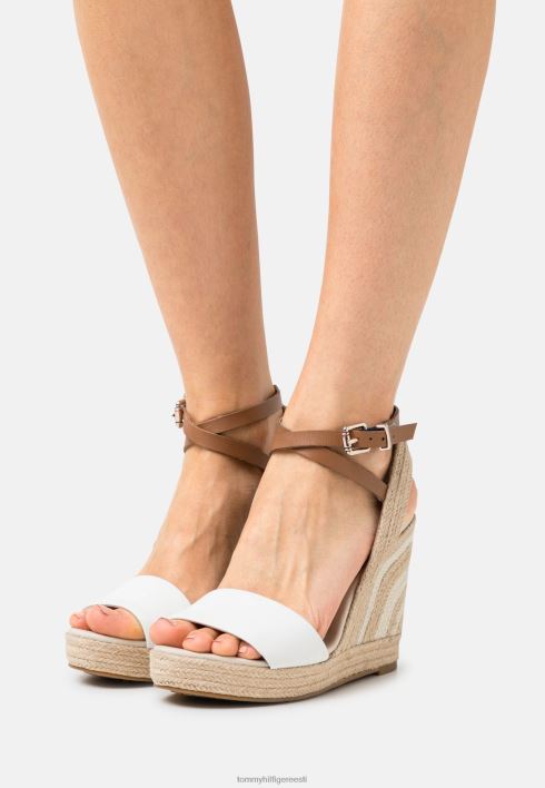 kõrgendatud kiiluga sandaalid RJV628079 ekru Tommy Hilfiger