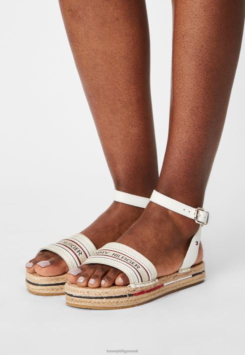 käsitöölised lamedad sandaalid RJV628226 ekru Tommy Hilfiger