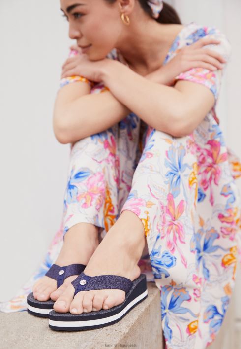 läikivad rannasandaalid RJV625246 kõrbe taevas Tommy Hilfiger