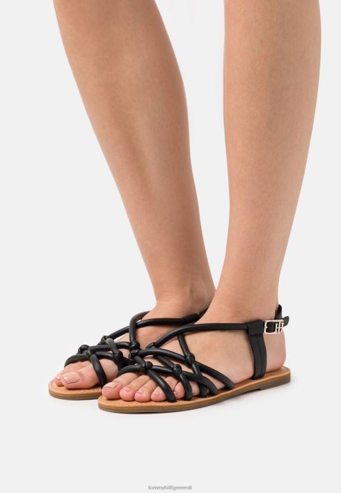 lamedad rihmaga sandaalid RJV624678 must Tommy Hilfiger