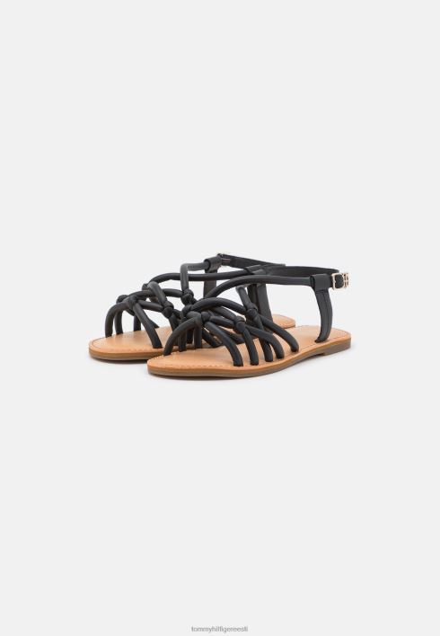 lamedad rihmaga sandaalid RJV624678 must Tommy Hilfiger