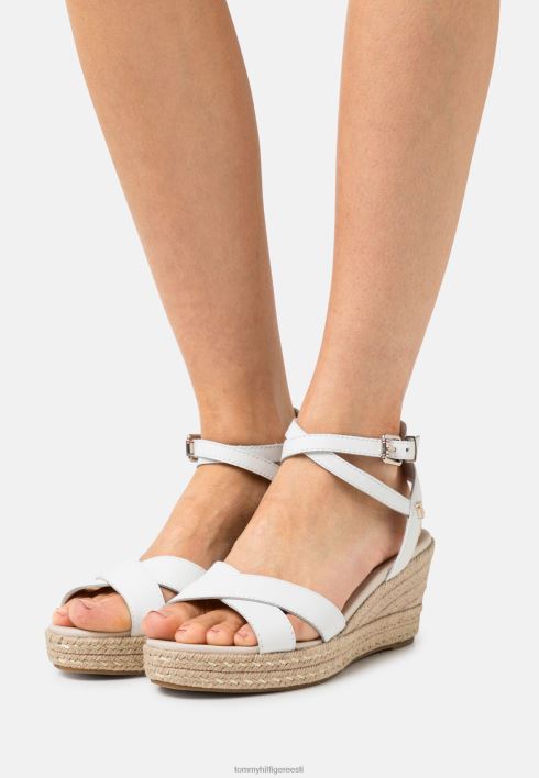 naiselikud madala kiiluga platvormiga sandaalid RJV624783 ekru Tommy Hilfiger
