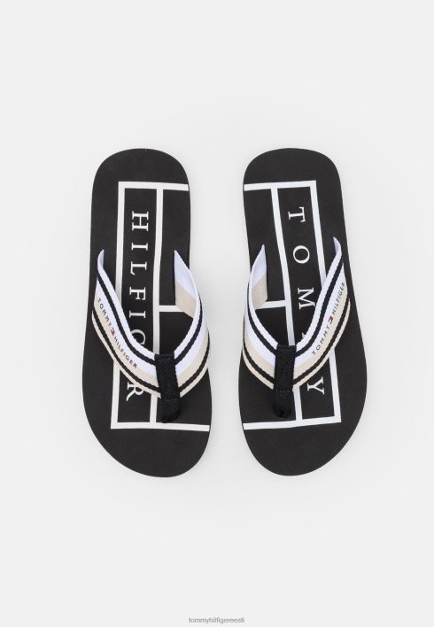 ribadega rannasandaalid RJV624053 valge Tommy Hilfiger