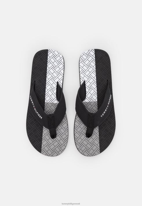 trükitud lipuga rannasandaalid RJV626074 must Tommy Hilfiger