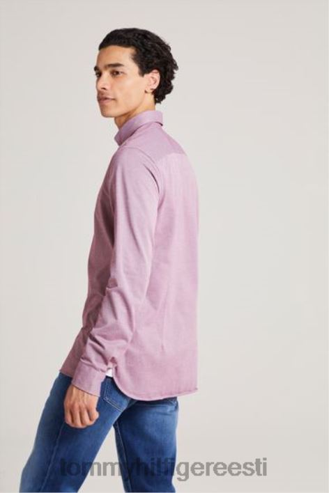 1985 aasta kootud särk RJV623514 punane Tommy Hilfiger