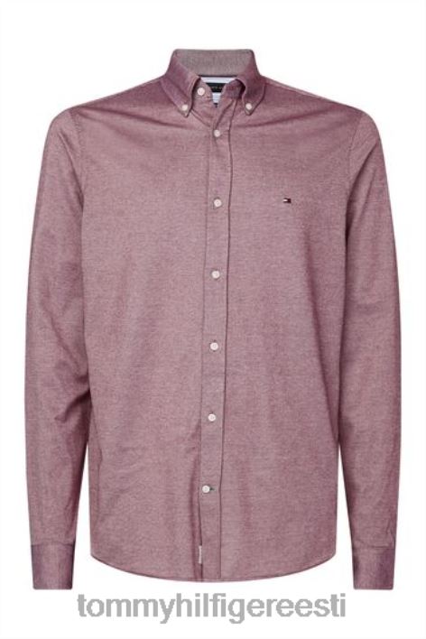 1985 aasta kootud särk RJV623514 punane Tommy Hilfiger