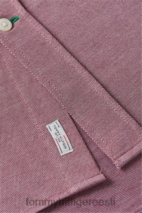 1985 aasta kootud särk RJV623514 punane Tommy Hilfiger