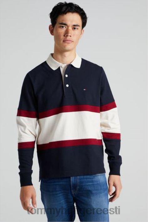 blocktripe ragbi särk RJV623533 sinine Tommy Hilfiger