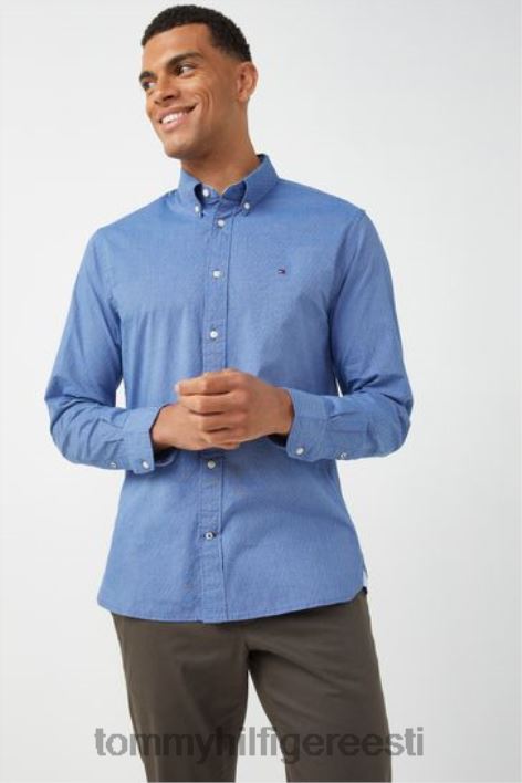flex Dobby särk RJV623618 sinine Tommy Hilfiger