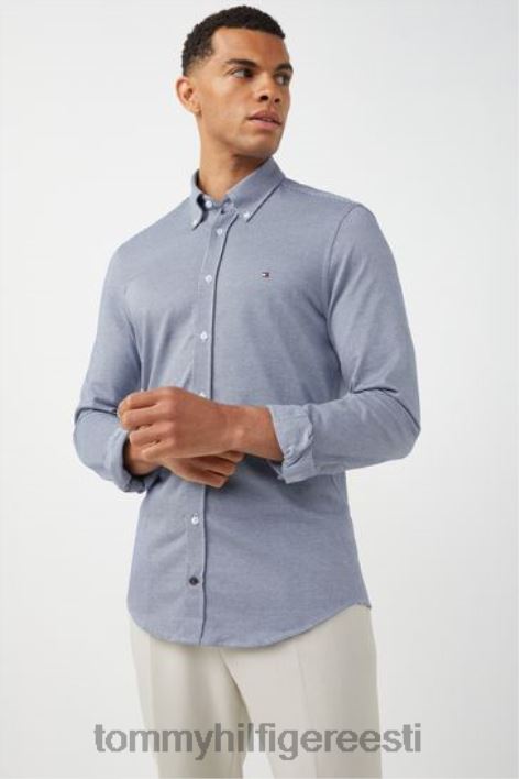 jersey jaquard särk RJV622987 sinine Tommy Hilfiger